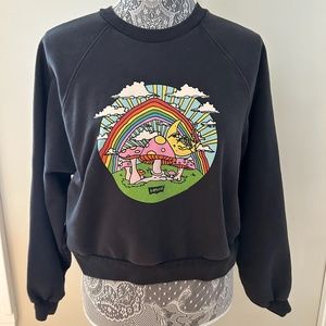 Levi's Graphic Mushroom and Moon, Long Raglan Sleeve,  Sweatshirt